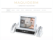 Tablet Screenshot of maquiderm.com